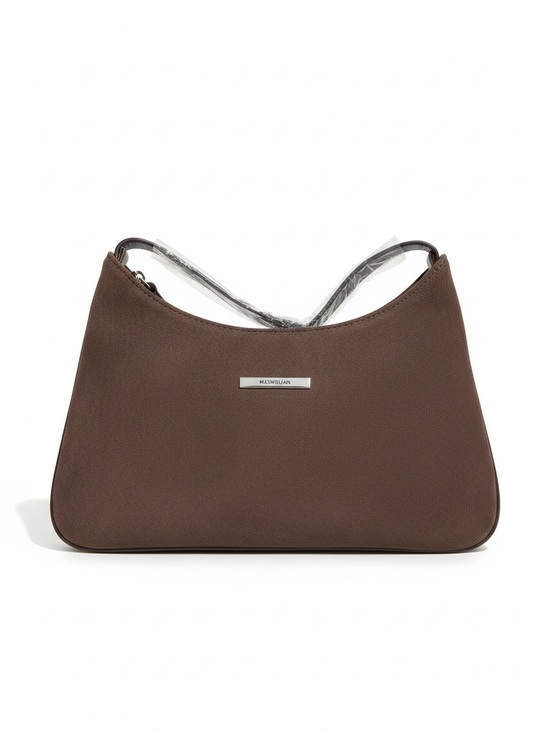 Bags for all Handbags - Massimo Dutti Brown Pebbled Leather Shoulder Bag